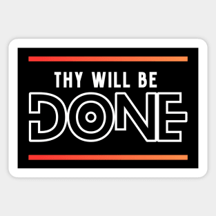 Thy will be done | Christian Sticker